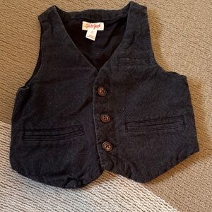 Cat & Jack Charcoal Buttoned Vest